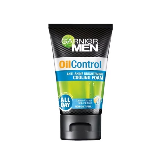 GARNIER Men Oil Control Cooling Foam 50ml- Face Wash, Face Cleanser (洗脸霜)