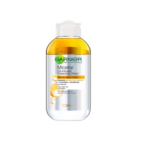 GARNIER Micellar Oil-Infused Cleansing Water 125 ml- Makeup Remover, Skin Care, Cleansing Water