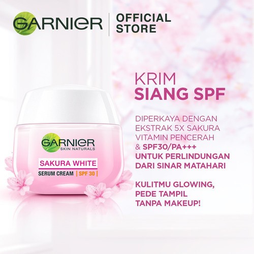 GARNIER Sakura White Cleansing Foam 50ml - Cleanser, Skincare, 洗脸霜