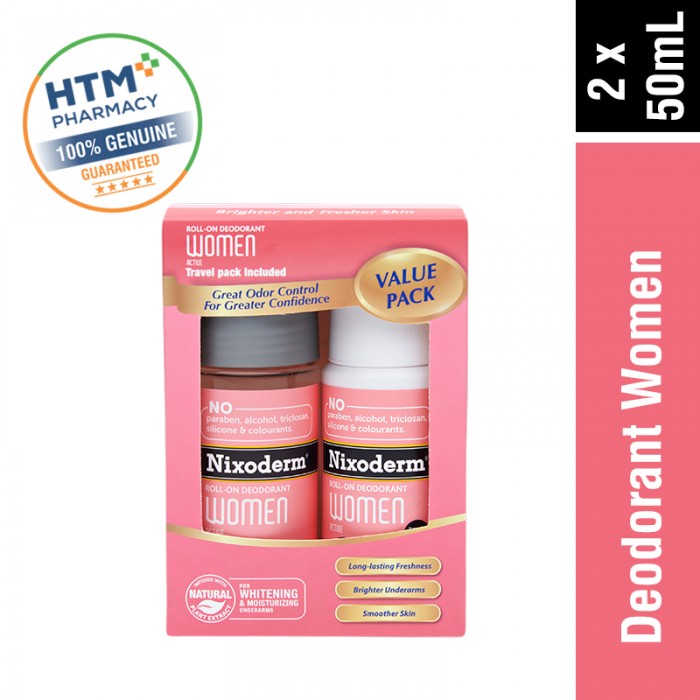 Nixoderm Deodorant for Women 50ml x 2