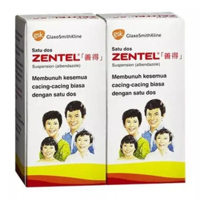 ZENTEL 400MG SUSP 2X10ML