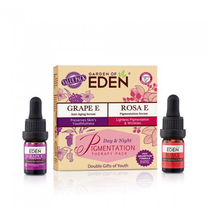 GARDEN OF EDEN Pigmentation Therapy Pack with Rose E And Grape E 5ml- Skin Care, Serum, Pigmentation Serum