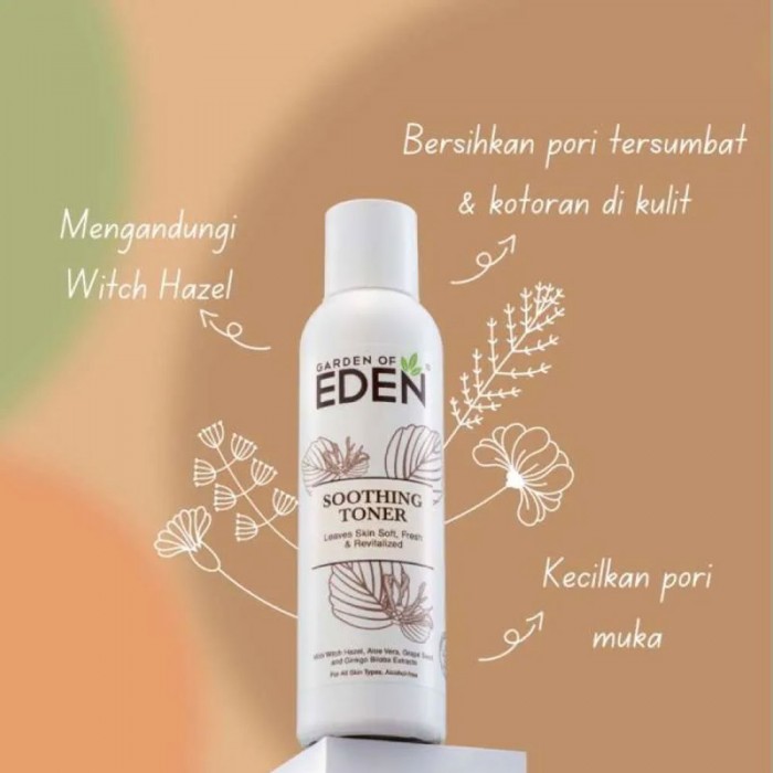 GARDEN OF EDEN Soothing Toner 100ml- Skin Care, Toner, Hydrating Toner