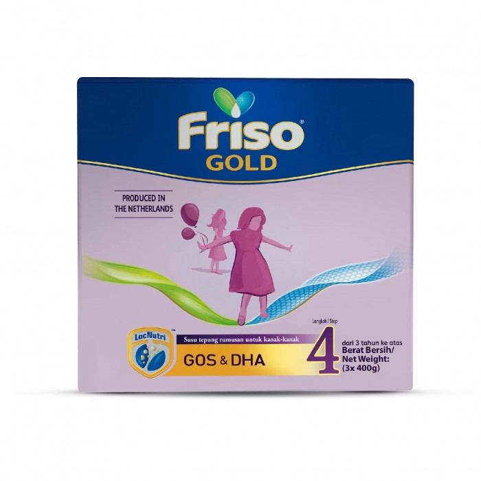 FRISO GOLD Step 4 Milk Formula 400g x 3 - Susu Tepung Junior / Junior Milk Powder 小孩奶粉