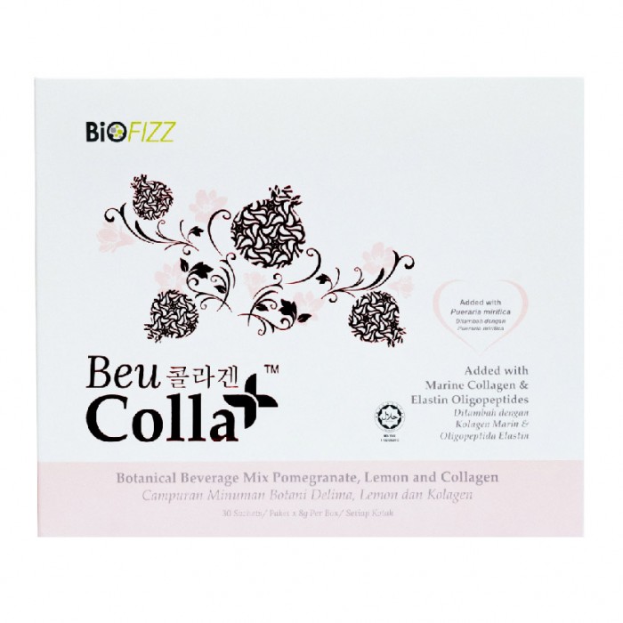 BIOFIZZ Collagen Supplement Beucolla Mixed Fruit Powder 30'S 胶原蛋白 Whitening Supplement