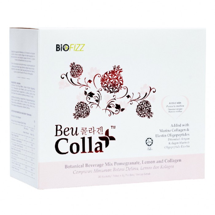 BIOFIZZ Collagen Supplement Beucolla Mixed Fruit Powder 30'S 胶原蛋白 Whitening Supplement