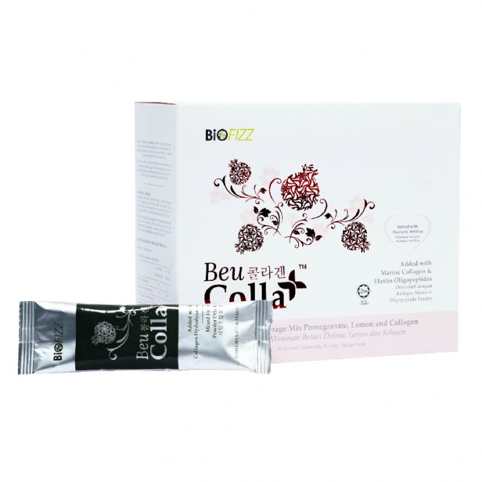 BIOFIZZ Collagen Supplement Beucolla Mixed Fruit Powder 30'S 胶原蛋白 Whitening Supplement