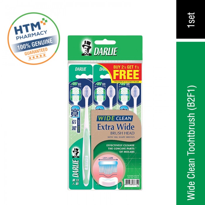 Darlie Wide Clean Toothbrush (Buy 2 Free 1)