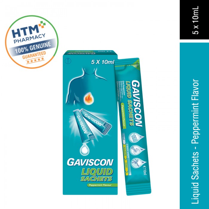 Gaviscon Liquid Sachets 5 X 10ML