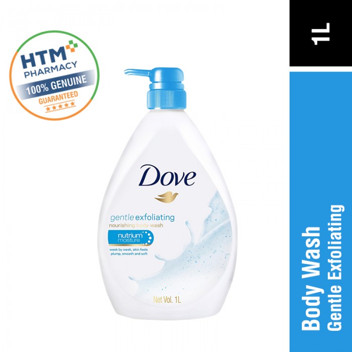 Dove Bodywash 1L - Gentle Exfoliating