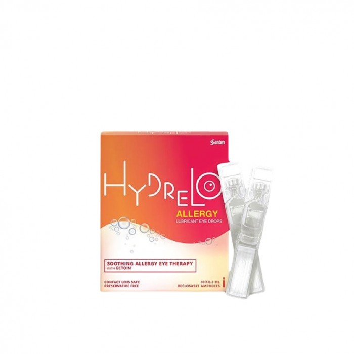 SANTEN Hydrelo Allergy Lubricant Eye Drops 10's - Soothing Allergy Relief