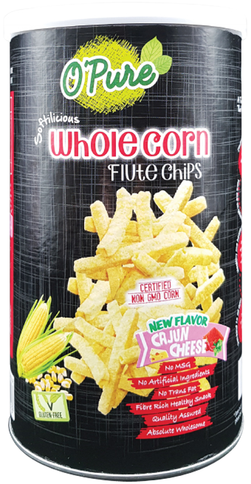 O'Pure Snack Chips Cheese 80g (Whole Corn Flute)