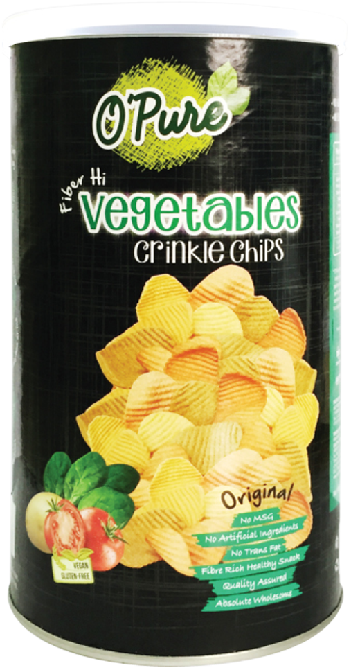 O'Pure Snack Chips Original 80g (Vegetables Crinkle)