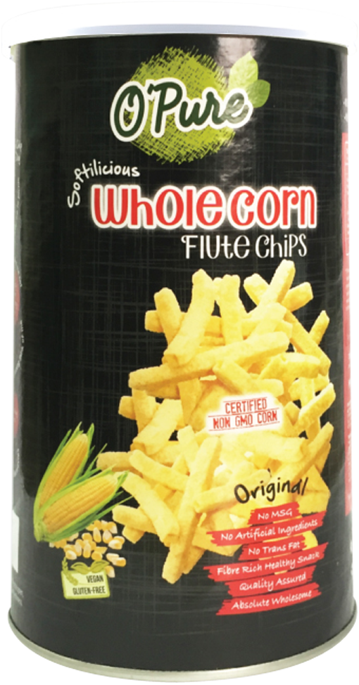 O'Pure Snack Chips Original 80g (Whole Corn Flute)