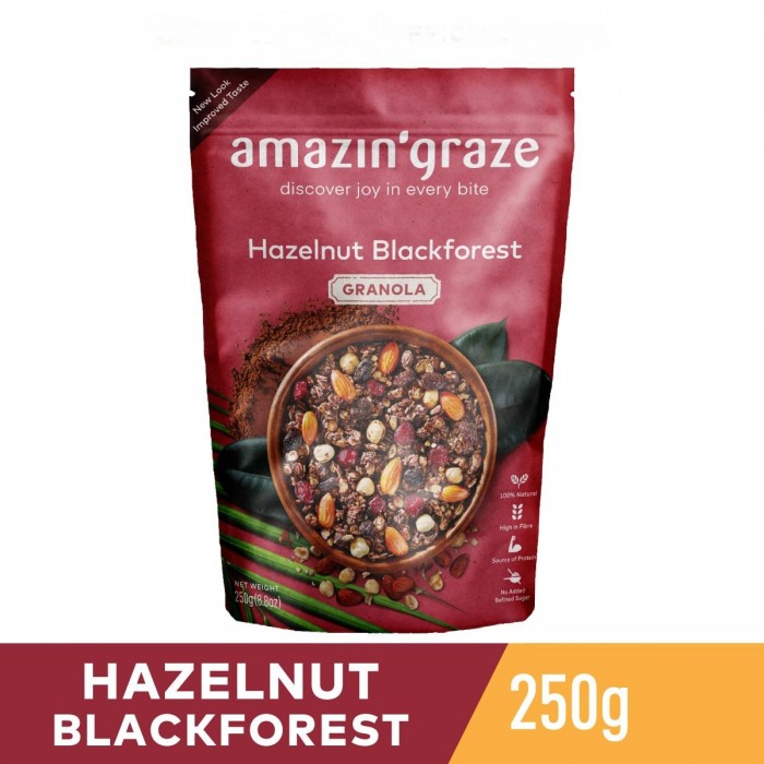 Amazin' Graze Granola 250G - Hazelnut Blackforest