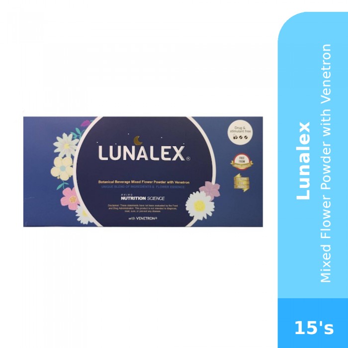 LUNALEX 15's with Venetron for Insomnia, Sleep, Sleep Supplement, Melatonin for Sleep, Ubat tidur