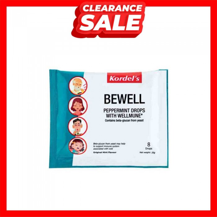 [CLEARANCE] Kordel's Bewell Wellmune Peppermint Drops 1's ( EXP:7/2025)