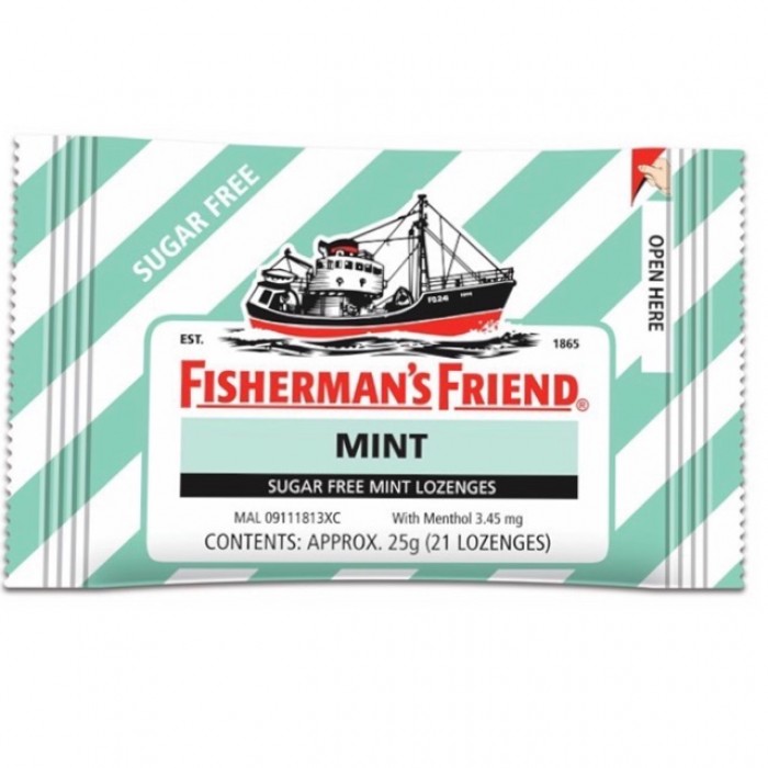 Fisherman Friend SUGAR FREE MINT LOZENGES 25G (G)