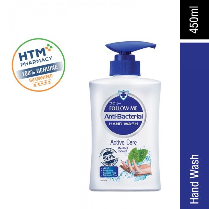 Follow Me Antibacterial Hand Wash 450ml - Active Care