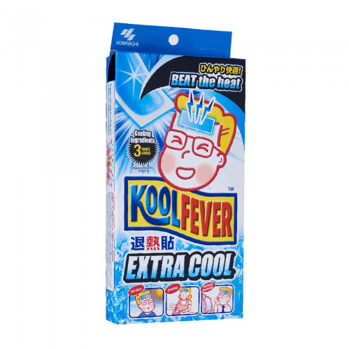 KOOLFEVER Extra Cool 12's for Fever, Cool Fever for Adult, Kool Fever with Cooling Effect, Cool Temperature, 退热贴