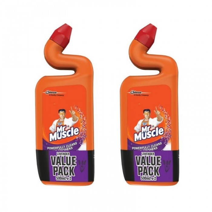 Mr.Muscle Toilet Cleaner 500ml x 2 - Lavender