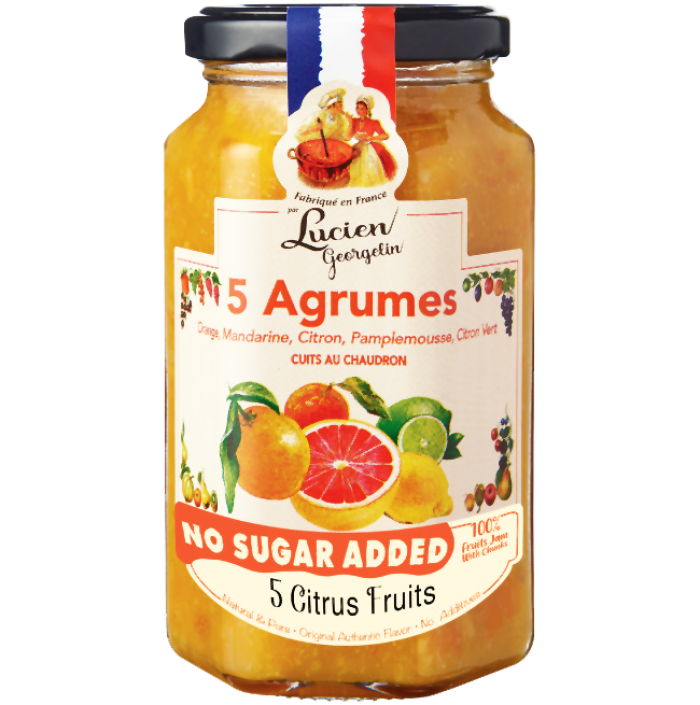 Lucien Georgelin Fruit Jam - 5 Citrus Fruits (Agrumes)