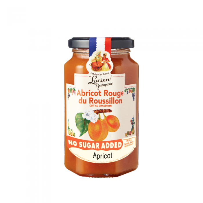 LUCIEN GEORGELIN Apricot Fruit Jam 300g (No Sugar Added) - Abricot Rouge du Roussillon