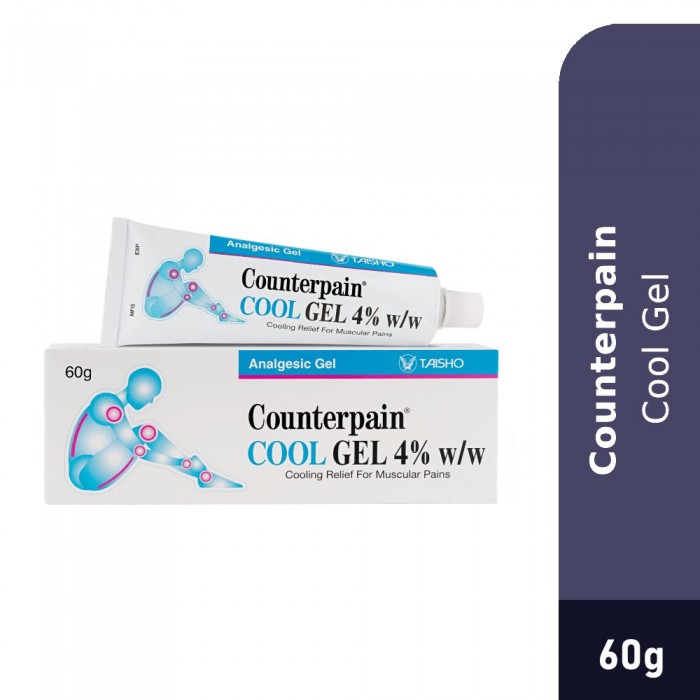 COUNTERPAIN Cool Analgesic Gel 60g with Menthol for Sore Muscle Relief