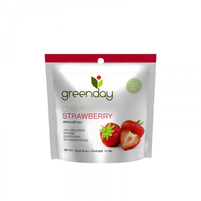 Greenday Snack 12g - Crispy Strawberry