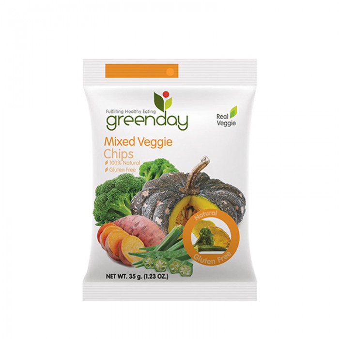 Greenday Snack 35g - Mixed Vege Chips