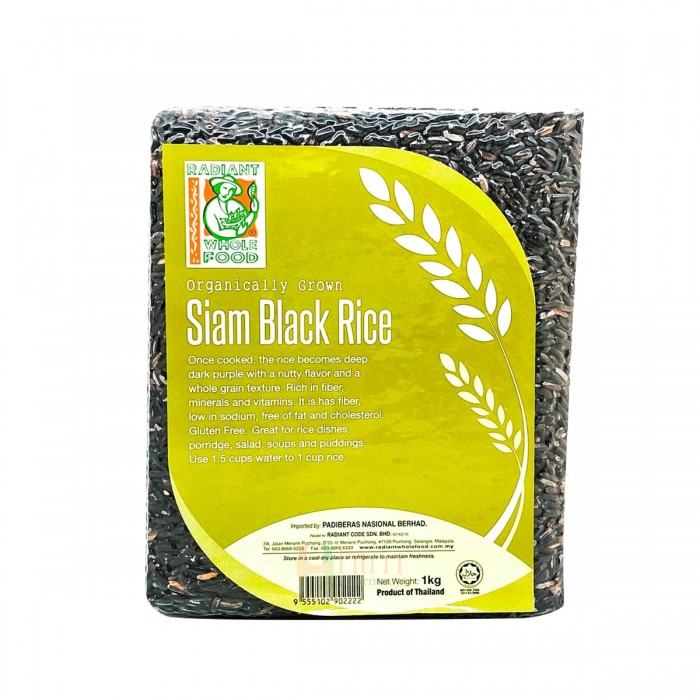 Radiant Organic Siam Black Rice 1kg