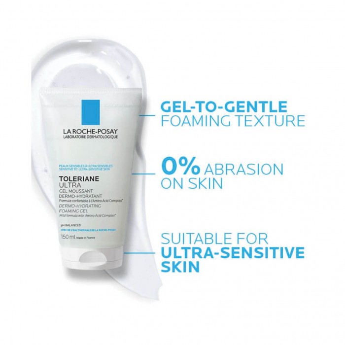 LA ROCHE POSAY Toleriane Softening Foaming Gel Facial Cleanser 150ml - Normal To Combination Pencuci Muka