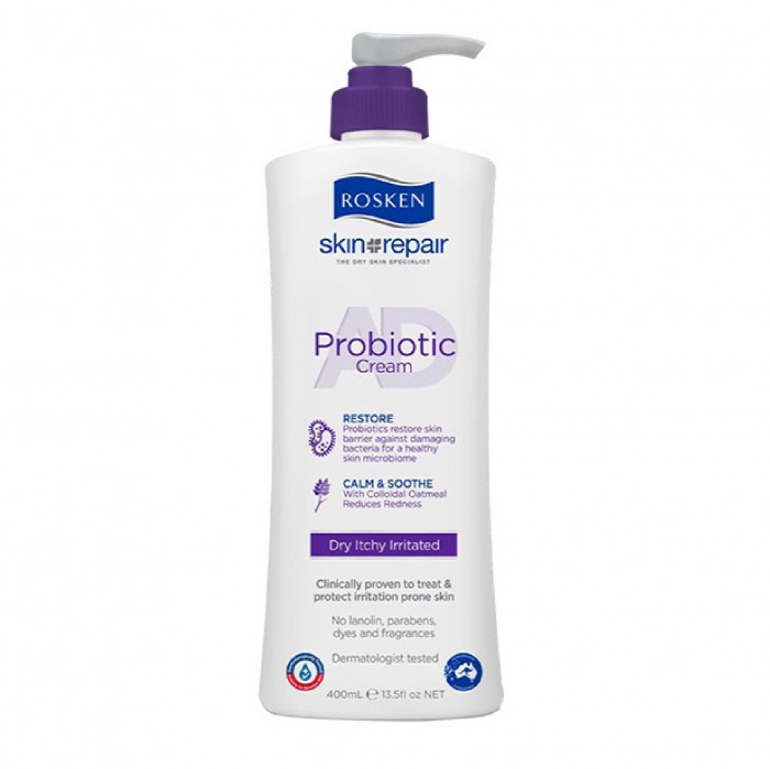 ROSKEN Probiotic Hand Cream 400ml - Dry Itchy Irritated Sensitive skin krim tangan kulit kering 皮膚 敏感 止癢护手霜