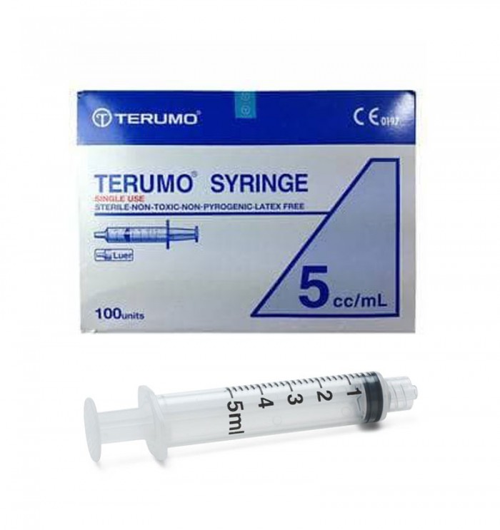 Terumo Syringe 5ml - Luer Slip 100's