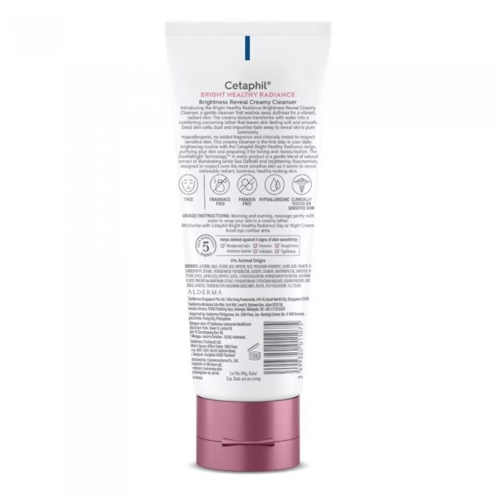 CETAPHIL Bright Healthy Radiance Reveal Creamy Cleanser 100g for Cetaphil Face Wash