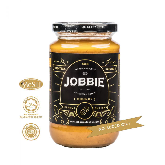 JOBBIE Jam Chunky Classic Peanut Butter 380g