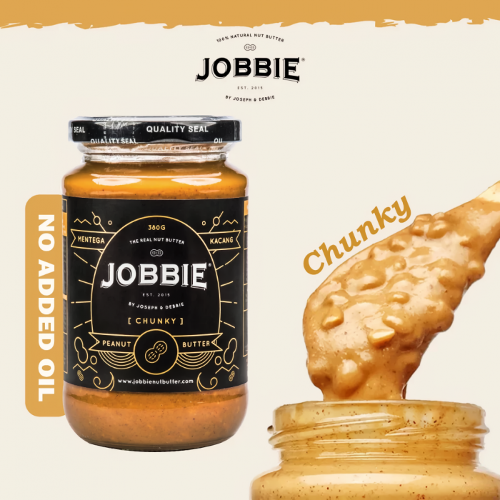 JOBBIE Jam Chunky Classic Peanut Butter 380g