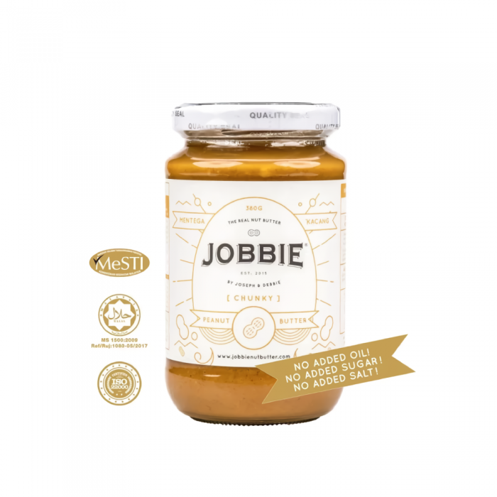 JOBBIE Jam Chuncky Pure Peanut Butter 380g