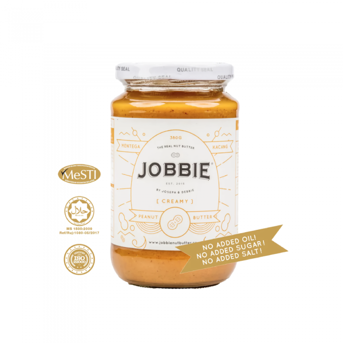 JOBBIE Jam Creamy Pure Peanut Butter 380g