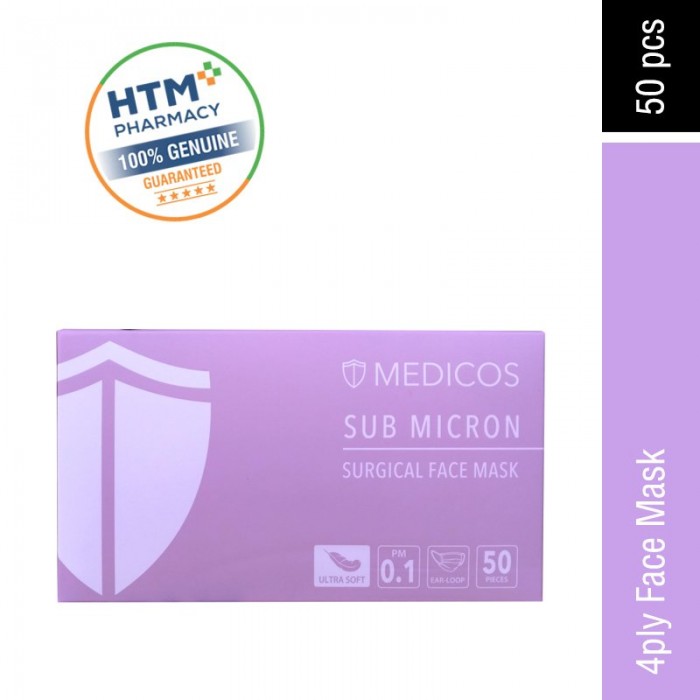 Medicos UltraSoft 4ply Face Mask (Adult) 50’s - Cotton Candy