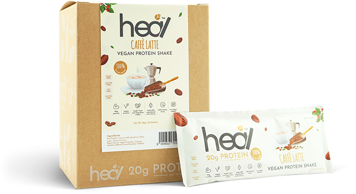 Heal Vegan Protein 36g - Caffe Latte 16's