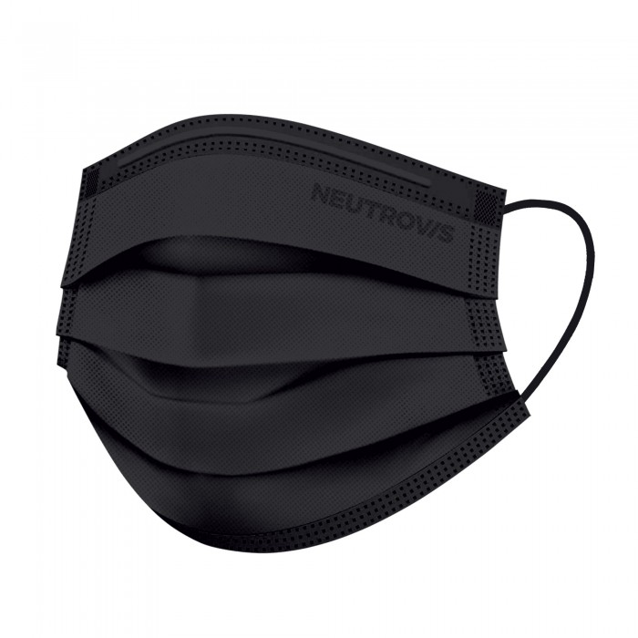 NEUTROVIS Medical Face Mask 4ply - Black 50's, Facemask, Pelitup Muka, Mask Neutrovis, Face Mask