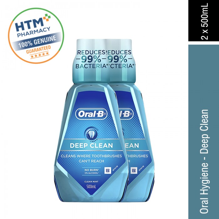 Oral B Oral Hygiene 500ml x 2 - Deep Clean