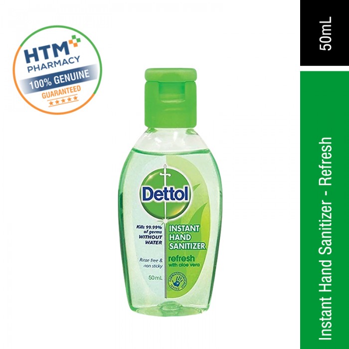 DETTOL INSTANT HAND SANITIZER 50ML - REFRESH