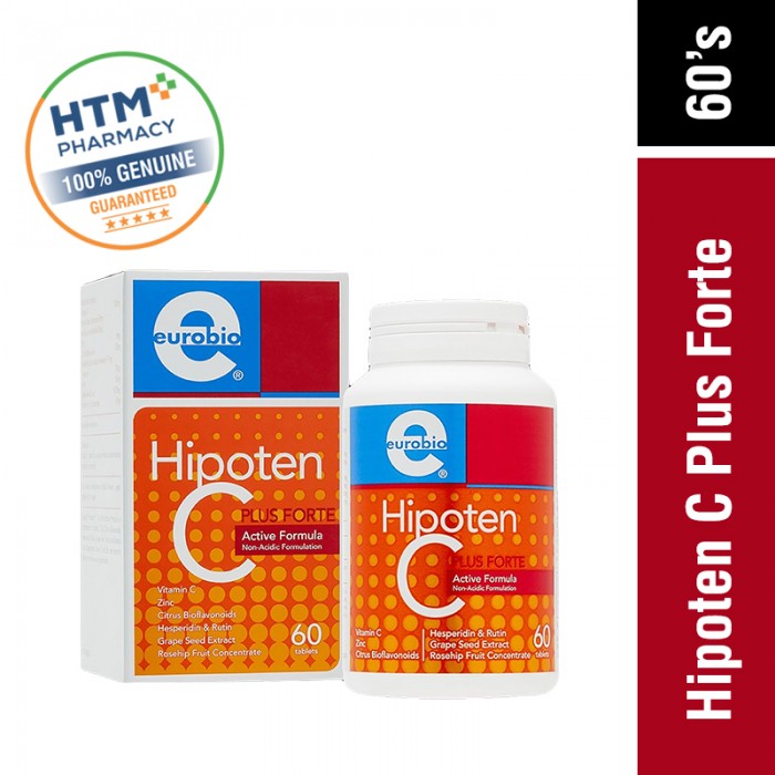 [VITAMIN C] Eurobio Hipoten C Plus Forte Active Formula 60'S