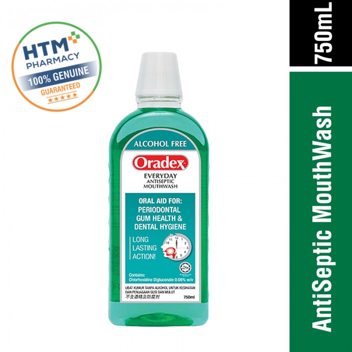 ORADEX EVERYDAY ANTISEPTIC MOUTHWASH 750ML