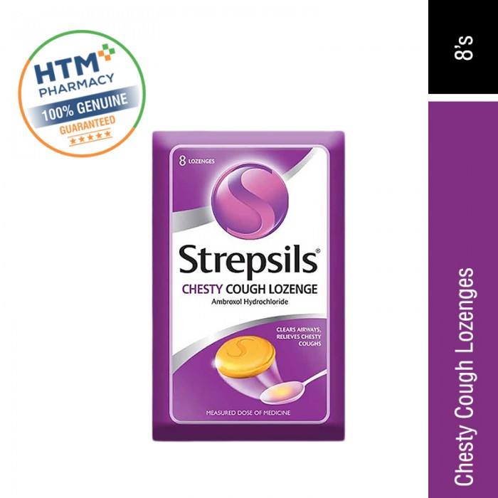 STREPSILS CHESTY COUGH LOZENGES 8'S