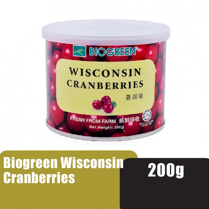 BIOGREEN Wisconsin Cranberries 200g