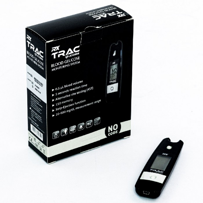 Rx Trac Blood Glucose Monitor Blood Sugar Test Glucometer Mesin Cek Kencing Manis 血糖计