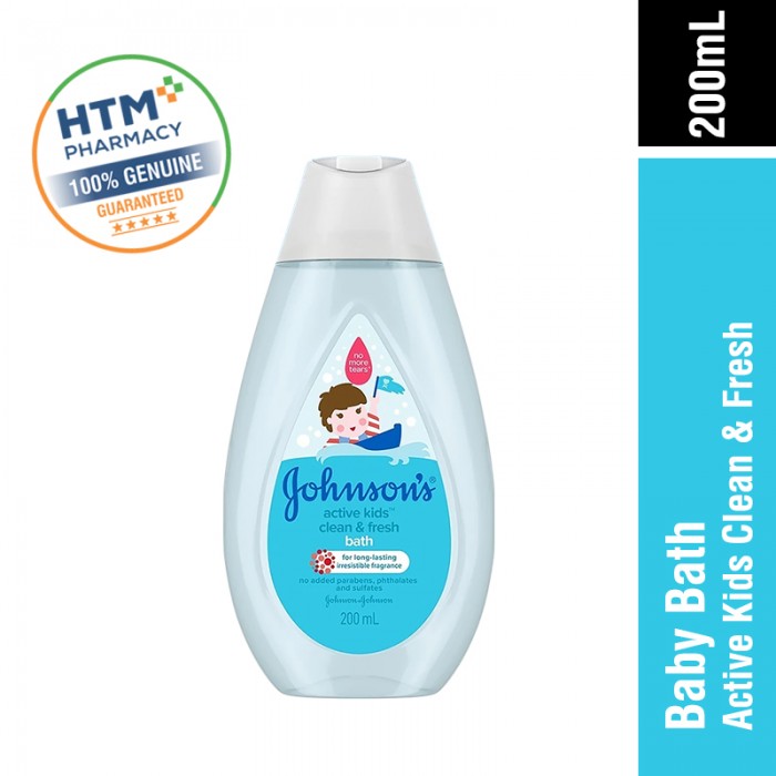 JOHNSONS BABY BATH ACTIVE KIDS CLEAN & FRESH 200ML